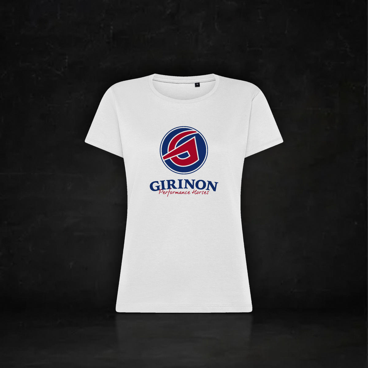 Women's Girinon x SmarTack T-shirt, fitted cut, front with Girinon emblem