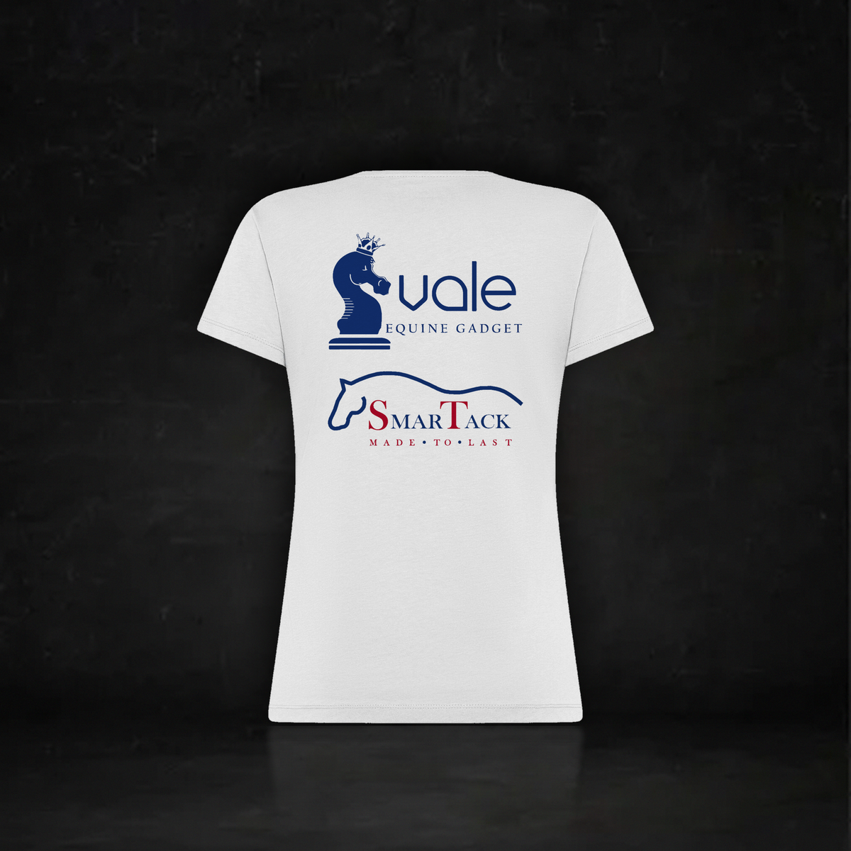 Women's Girinon x SmarTack T-shirt, back with SmarTack Made to Last print